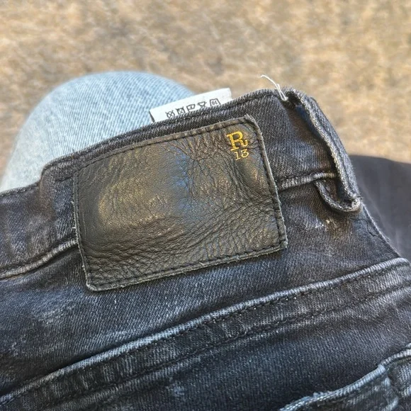 R13 High Rise Skinny Black Jeans - Picture 14 of 16
